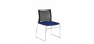 SEDIA VISITATORE MILANI MOD. WENDY SEDILE RIV. TESSUTO E SCHIENALE RIV. RETE COD. WENDY.0648S.A06