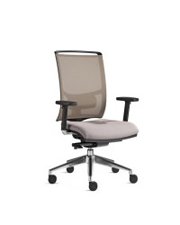 SEDIA OPERATIVA MILANI MOD. ZED SEDILE RIV. TESSUTO E SCHIENALE RIV. IN RETE CON BRACCIOLI REG. ALTEZZA COD. ZED00.0417S.A29
