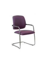 SEDIA VISITATORE MILANI MOD. FRAME SEDILE RIV. IN TESSUTO E SCHIENALE RIV. RETE COD. FRAME0.302.A09