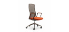 SEDIA PRESIDENZIALE QUINTI MOD. THATS IT SEDILE RIV. TESSUTO E SCHIENALE RIV. RETE CON BRACCIOLI FISSI COD. QX1307NES002