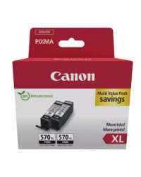 Canon scatola con 2 SERBATOIOINCHIOSTRO NERO A PIGMENTI PGI-570 XLBK