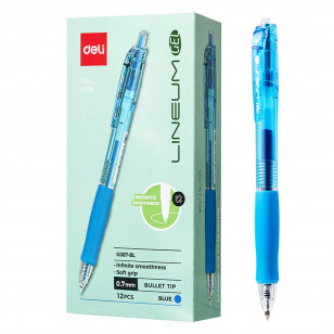 PENNA IN GEL A SCATTO DELI G087 LINEUM 0,7 BLU