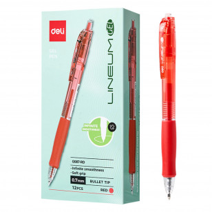 PENNA IN GEL A SCATTO DELI G087 LINEUM 0,7 ROSSO