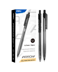 PENNA A SFERA A SCATTO DELI Q01330 ARROW 0,7 NERO