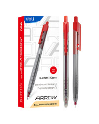 PENNA A SFERA A SCATTO DELI Q01330 ARROW 0,7 ROSSO